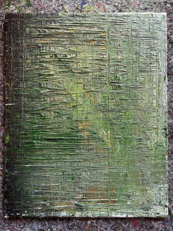 Tightrope Act (2024) — Acryl auf Leinwand, 40 × 60 cm. Originalgemälde von Leonhard Gürtner, zeitgenössischer Künstler aus Pfaffenhofen.
